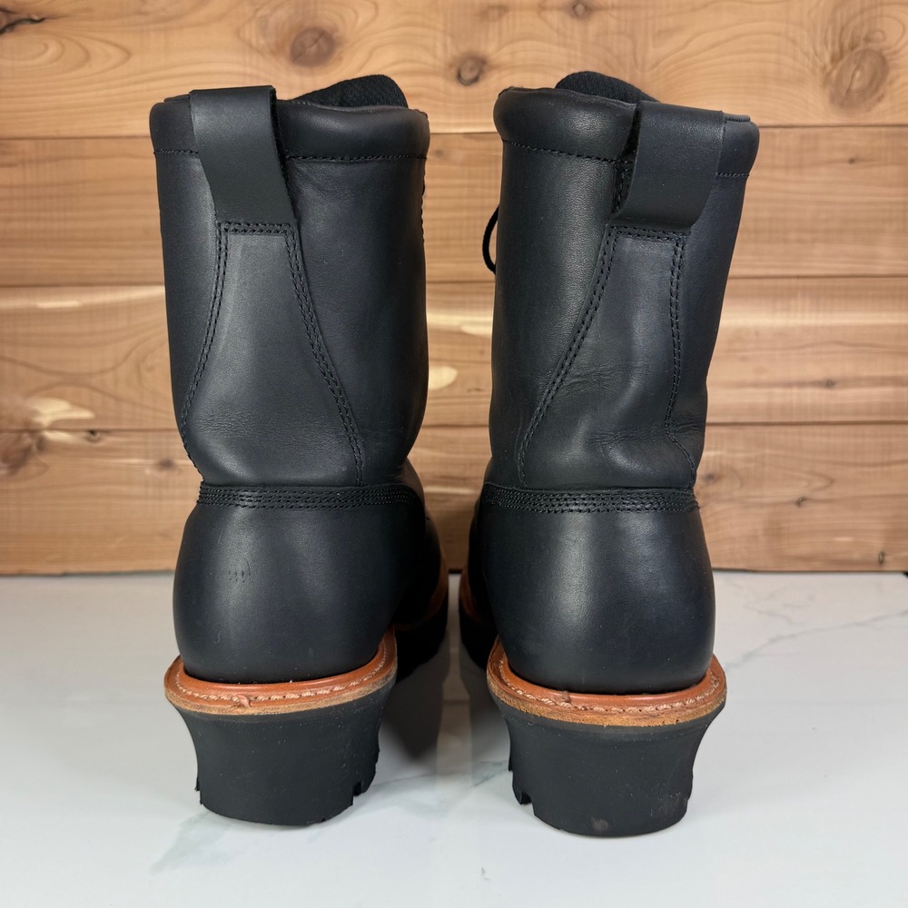 Red Wing Logger Boots Black Waterproof Steel Toe 400g Thinsulate 4416 Mens 9 E2 - Picture 5 of 16